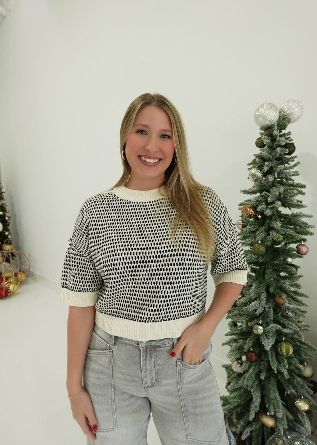 Janie Contrast Sweater