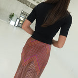 Rinna Midi Skirt - Pink