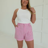 Maybelle Tailored Shorts - Pink