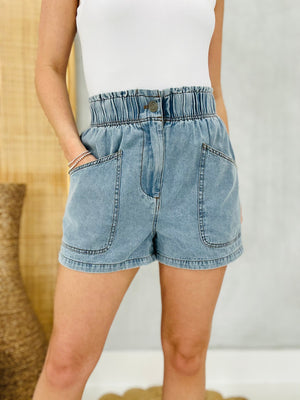 Pocket's Full Denim Shorts