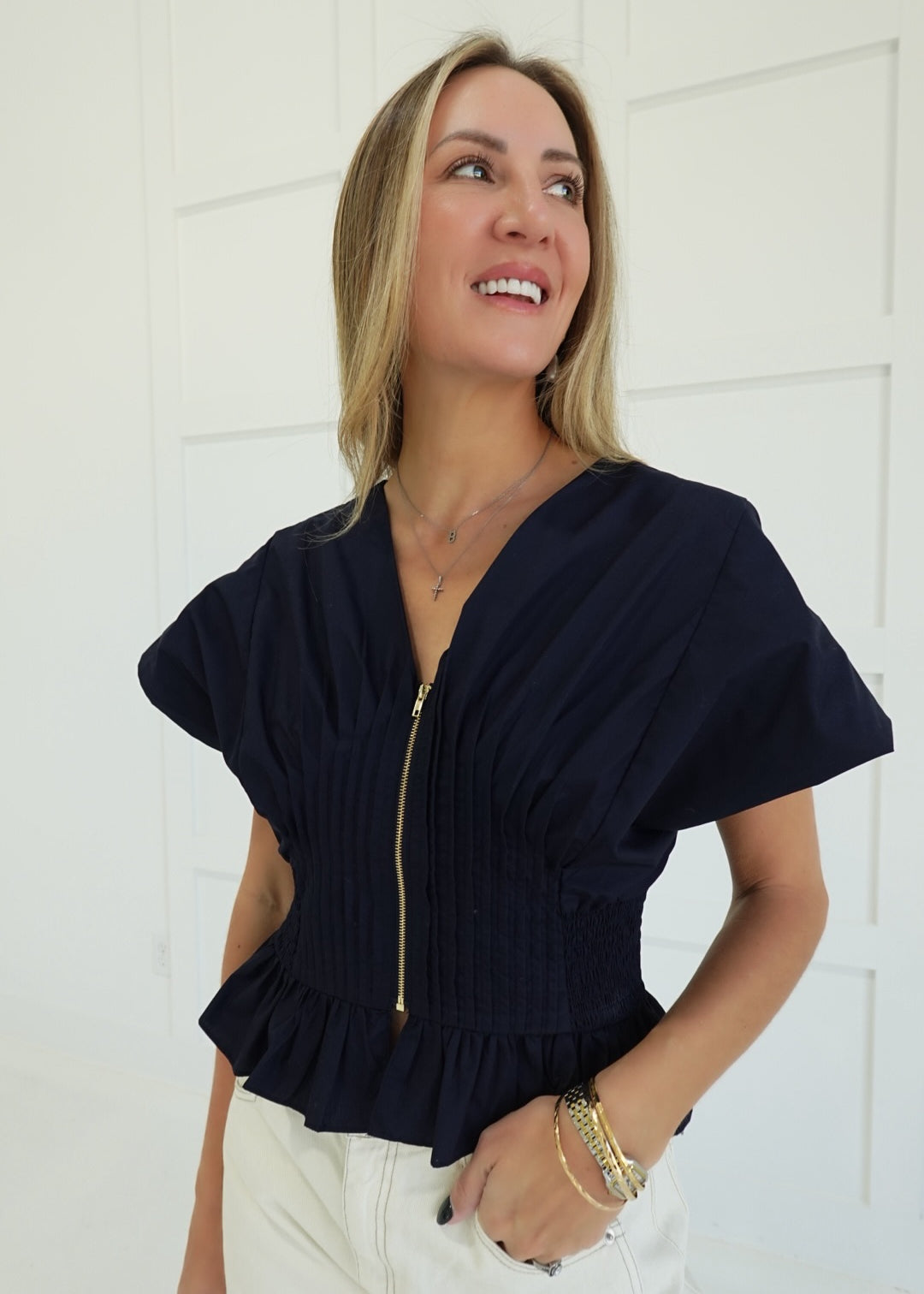 Shallow Move Top - Navy