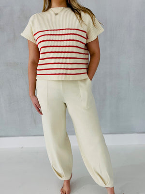 Candyland Sweater Pants - Cream