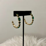 Mixed Shape Crystal Hoops