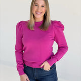 Back For Basics Sweater - Very Berry