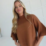 Belles Dowry Sweater - Deep Camel
