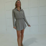 Court Talk Athletic Dress - Stone Taupe