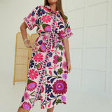 Pascha Midi Dress - Pink