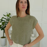 Tate Sweater Top - Olive