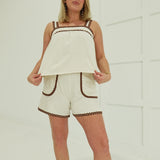 Sunkissed Scalloped Set - Natural