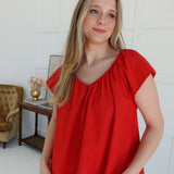 Linley Top - Red