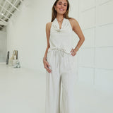 Maribel Linen Set - Oatmeal