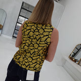 Cordelia Jacquard Top - Mustard