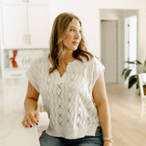 Lissa Slouchy Knit Top - Ivory