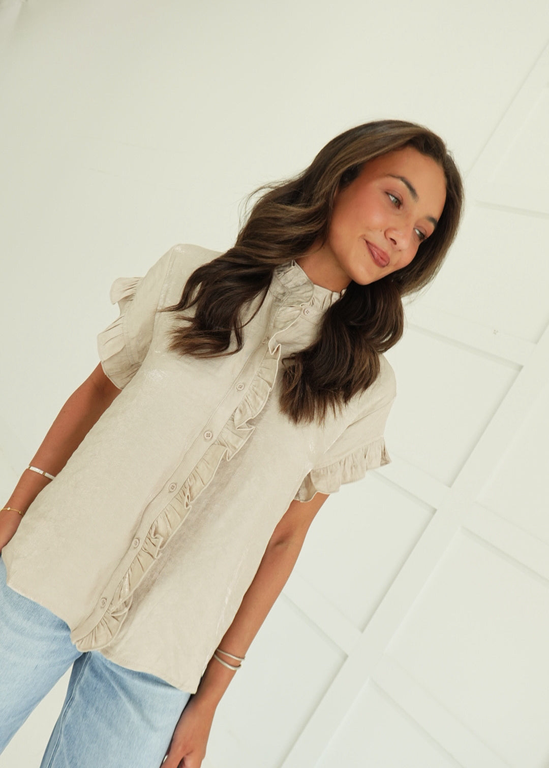 Falloway Blouse - Taupe