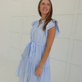 Tessie Midi Dress - Sky Blue