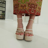 Marbella Wedge - Beige