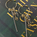 Mixed Chain Drop Hoops