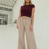 Markham Paperbag Pants - Taupe