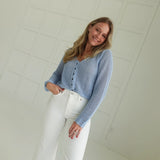 "It Girl" Cardigan - Baby Blue