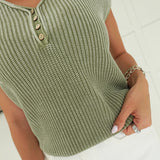 Makers Knit Top - Light Olive