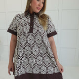 Tansley Mini Dress - Brown
