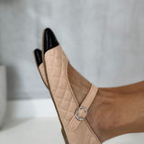 Upscale Mary Janes - Nude