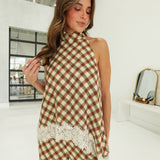 Olive's Plaid Blouse