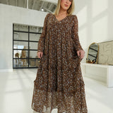 Flora Boho Midi Dress
