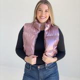 Urban Puffer Vest - Pink