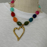 I Heart You Beaded Necklace