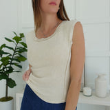 The Scoop Exposed Seam Top