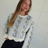 Falling For Juliet Sweater - Blue