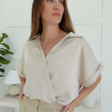 Gamblet Top - Beige