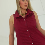 Nearing Autumn Top - Burgundy