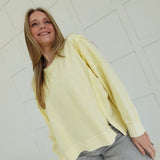 Casual In Pastel Pullover - Butter Yellow