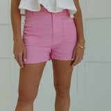 Level Of Class Shorts - Pink