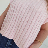Late Escape Sweater Top - Blush