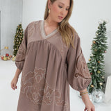 Cherish This Mini Dress - Mocha