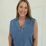 Woodsong Denim Top