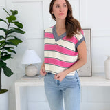 Catchall Sleeveless Sweater - Pink