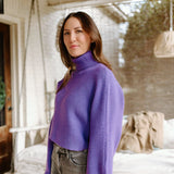 Lisle Sweater Top - Lavender