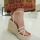 Marbella Wedge - Beige