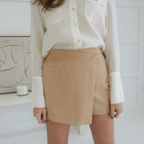 Fallon Midi Skort - Lt Taupe