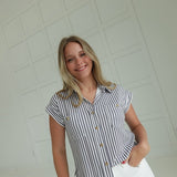 Connecticut Blouse - Charcoal