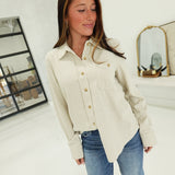 Stryde Striped Top - Oatmeal