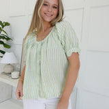 Savannah Spring Top - Apple Green