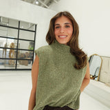 Ronnie Sleeveless Sweater - Olive