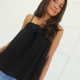 Buckle Down Top - Black