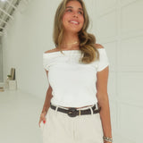 Piper Seersucker Skort - Taupe
