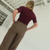 Contour Knit Top - Oxblood